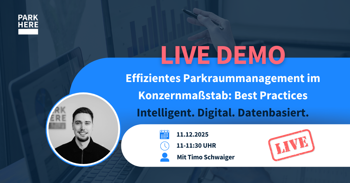 Live Demo mit Timo Parkraummanagement im Konzernmaßstab