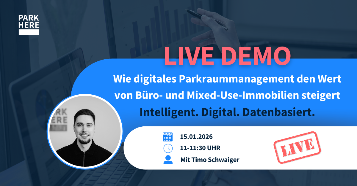 Live Demo mit Timo Smart Parking für Büroimmobilien Live Demo mit Timo Smart Parking für Büroimmobilien