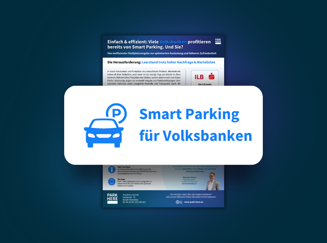 Volksbanken Smart Parking für Volksbanken