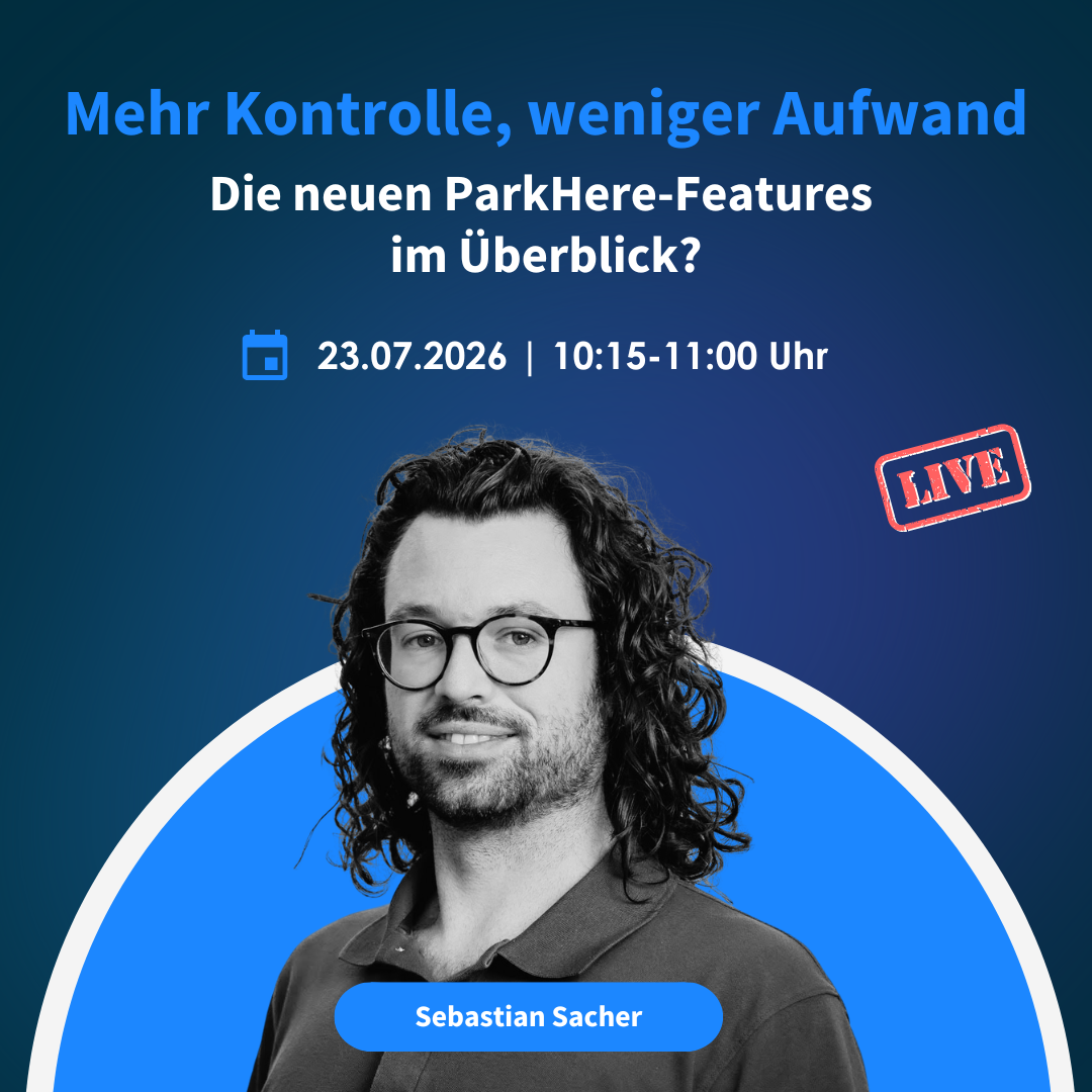 Die neuen Features von ParkHere: Jetzt mehr erfahren im Webinar