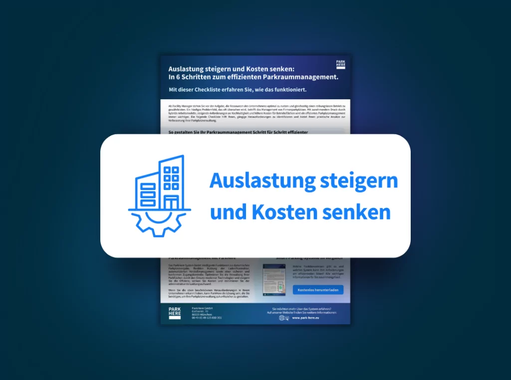 Checkliste effizientes Parkraummanagement