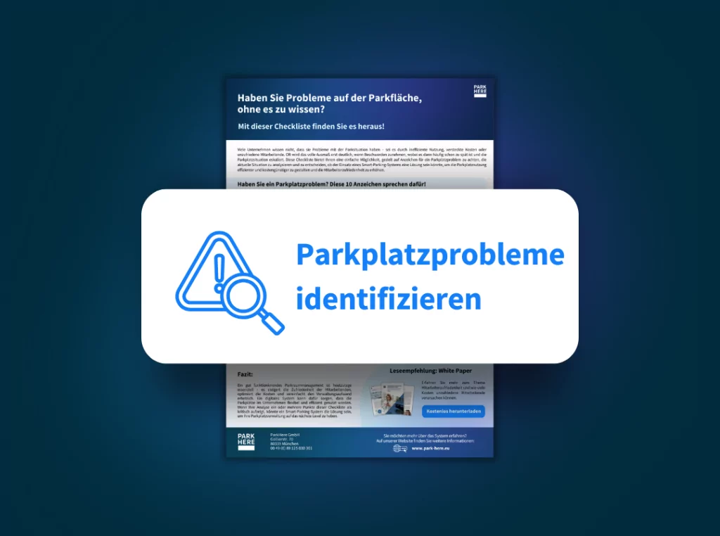 Parkplatzprobleme identifizieren