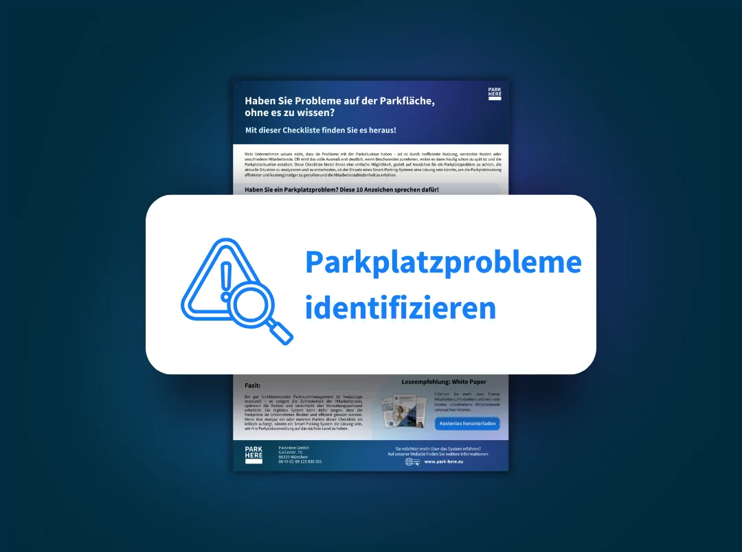 Parkplatzprobleme identifizieren