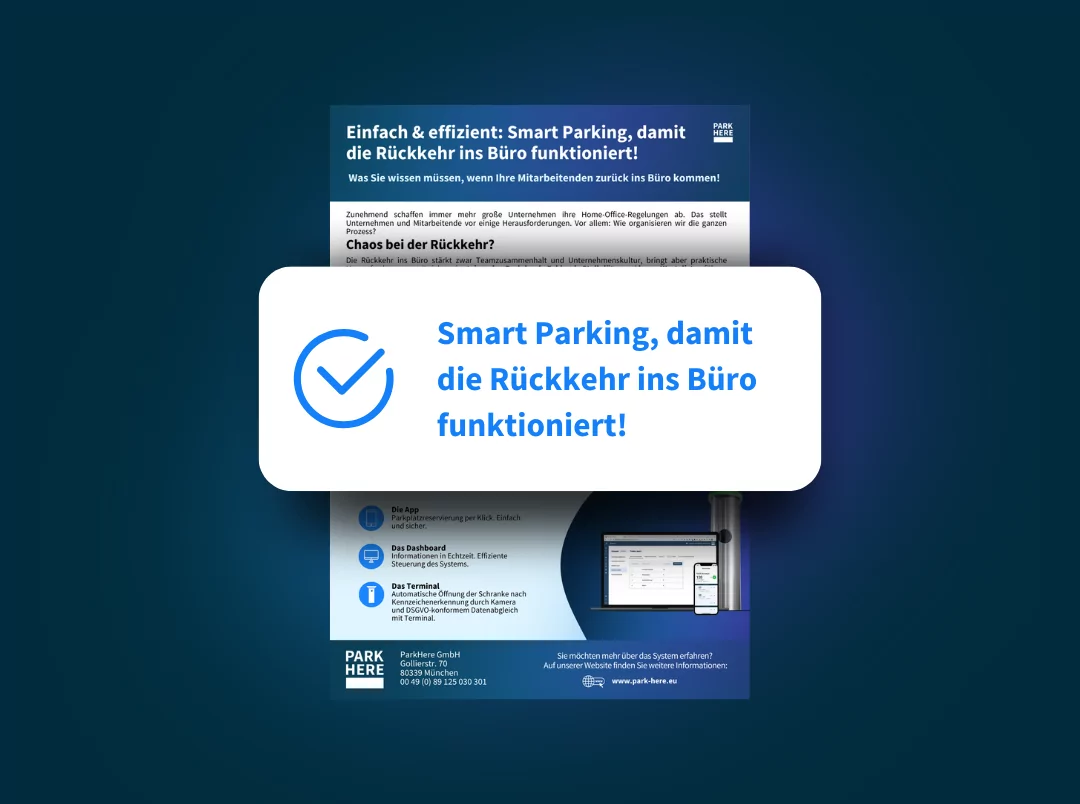 Einfach und effizient_ Smart Parking, damit die Rückkehr ins Büro funktioniert_klein Anfrage Visual