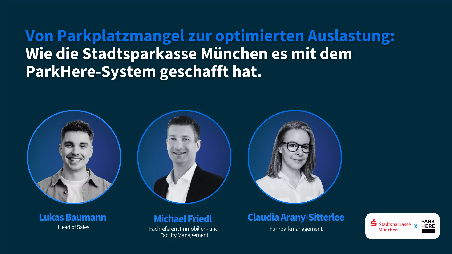 Webinar Vorschau ParkHere x Stadtsparkasse München