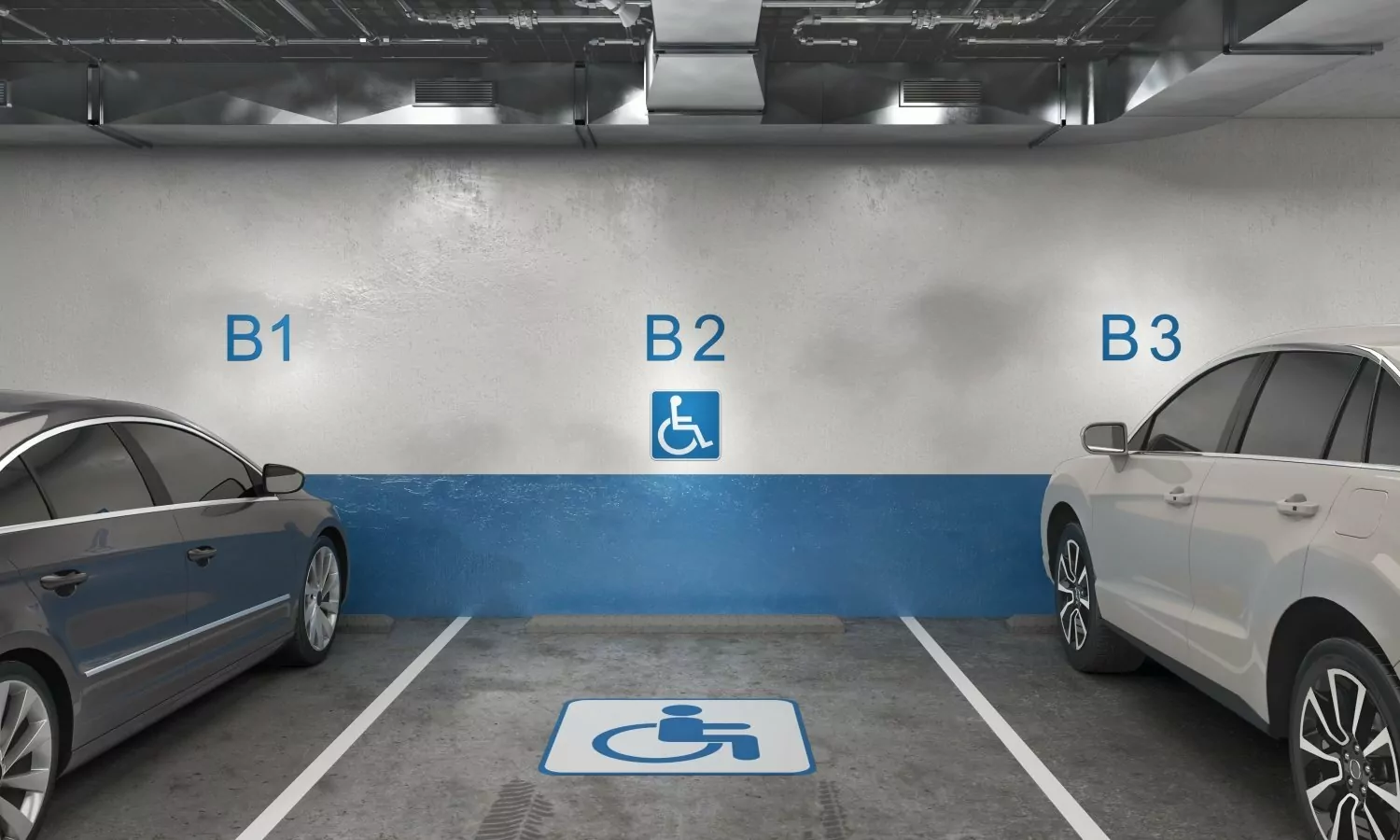 Disabled parking space